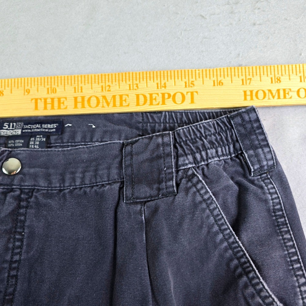 5.11 Tactical Series Cargo Pant Men 38x34 (34x32 actual) Blue Utility Distressed - Picture 11 of 14